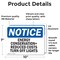 Signmission Energy Conservation = Reduced Costs Turn, 10 in W x Rectangle, Vinyl Decal OS-2PACK-NS-D-710-L-12049 - alternate 3